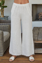 Load image into Gallery viewer, Italian Linen Pants With Raw Hem
