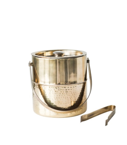 Round Stainless Steel Ice Bucket