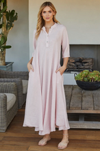 Load image into Gallery viewer, Blush Linen Maxi Dress
