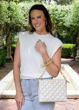 Load image into Gallery viewer, Ariana Crossbody PEARL QUILTED DQ
