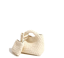 Load image into Gallery viewer, Maggie Mini Tote - ivory
