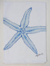 Load image into Gallery viewer, Limited Edition Watercolor Starfish Flour Sack Towel
