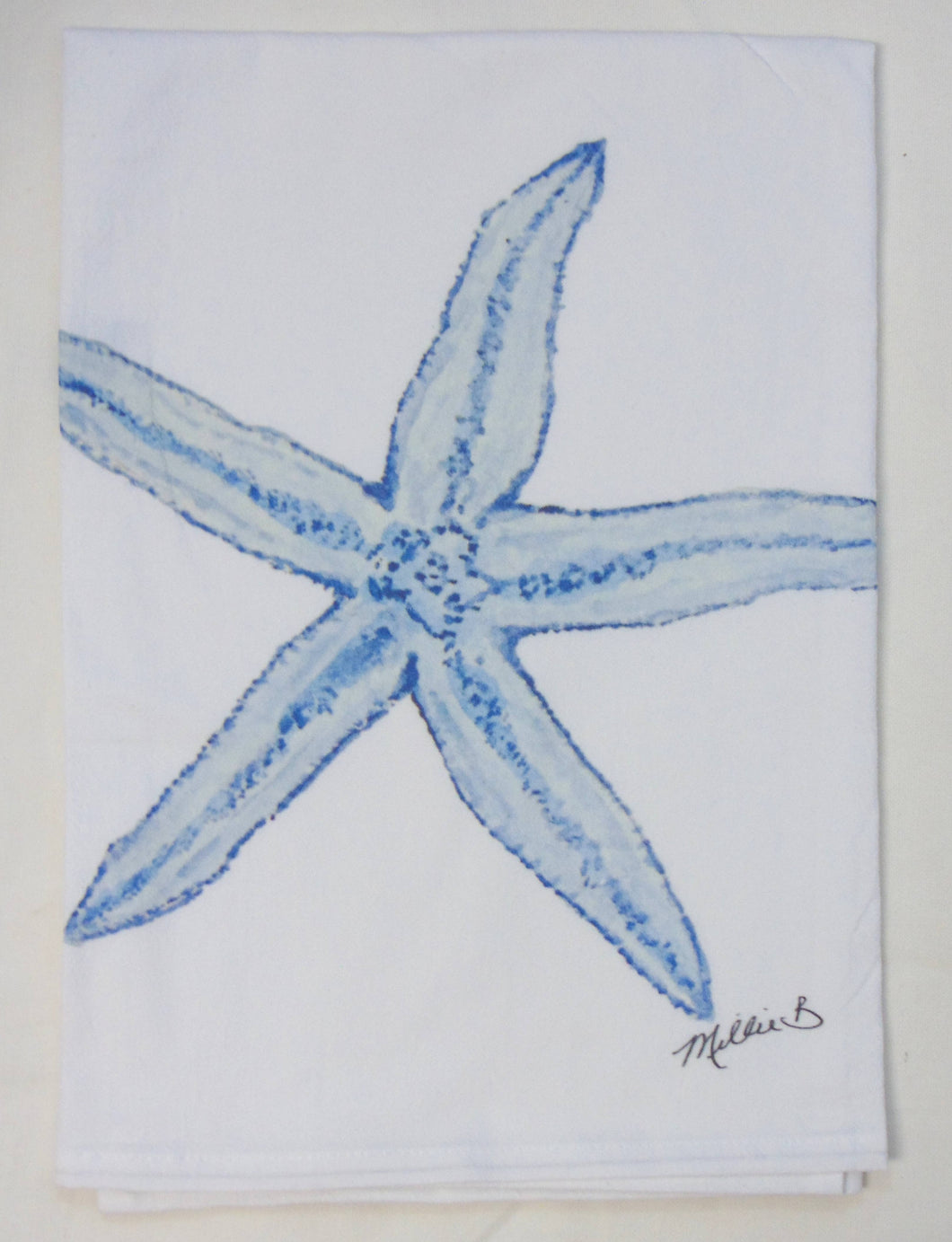 Limited Edition Watercolor Starfish Flour Sack Towel